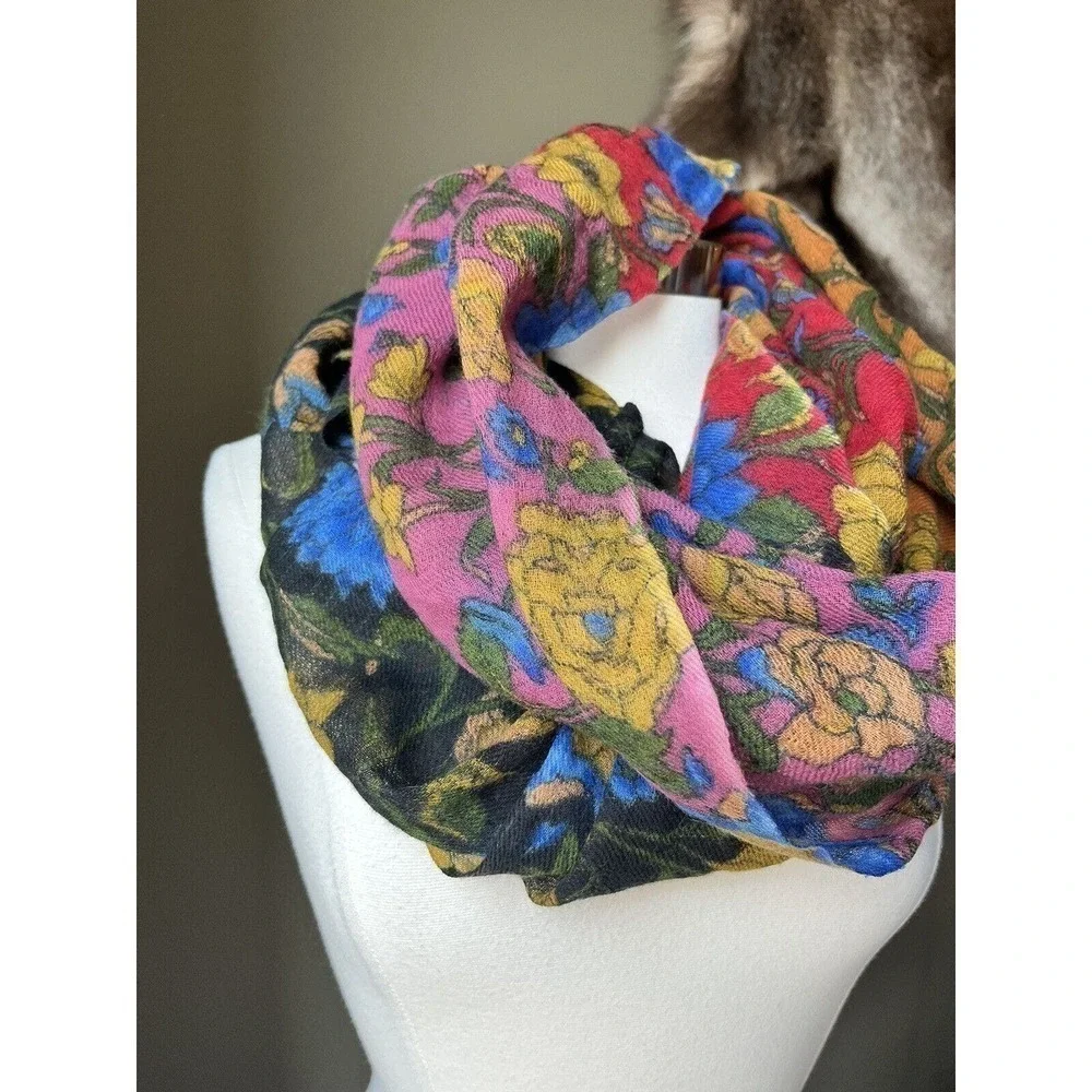 Y2K Colorful Floral Bring Infinity Scarf High Quality Boho